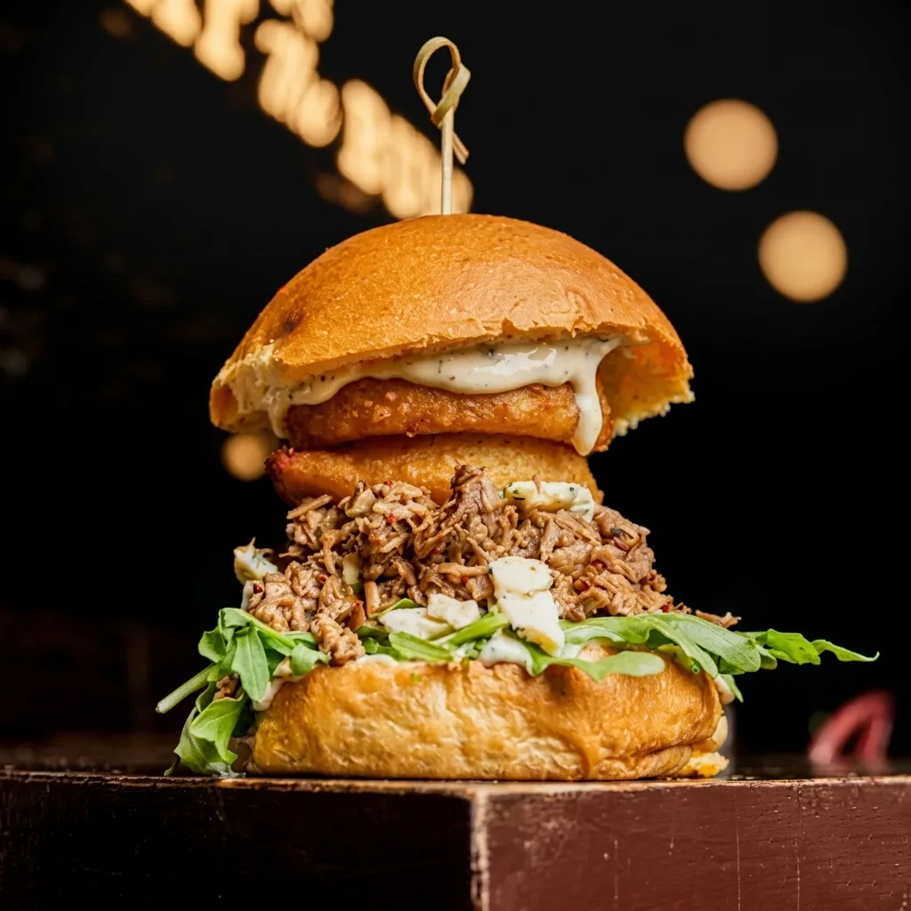 Gourmet smash burgers at Meat The Bun Edmonton